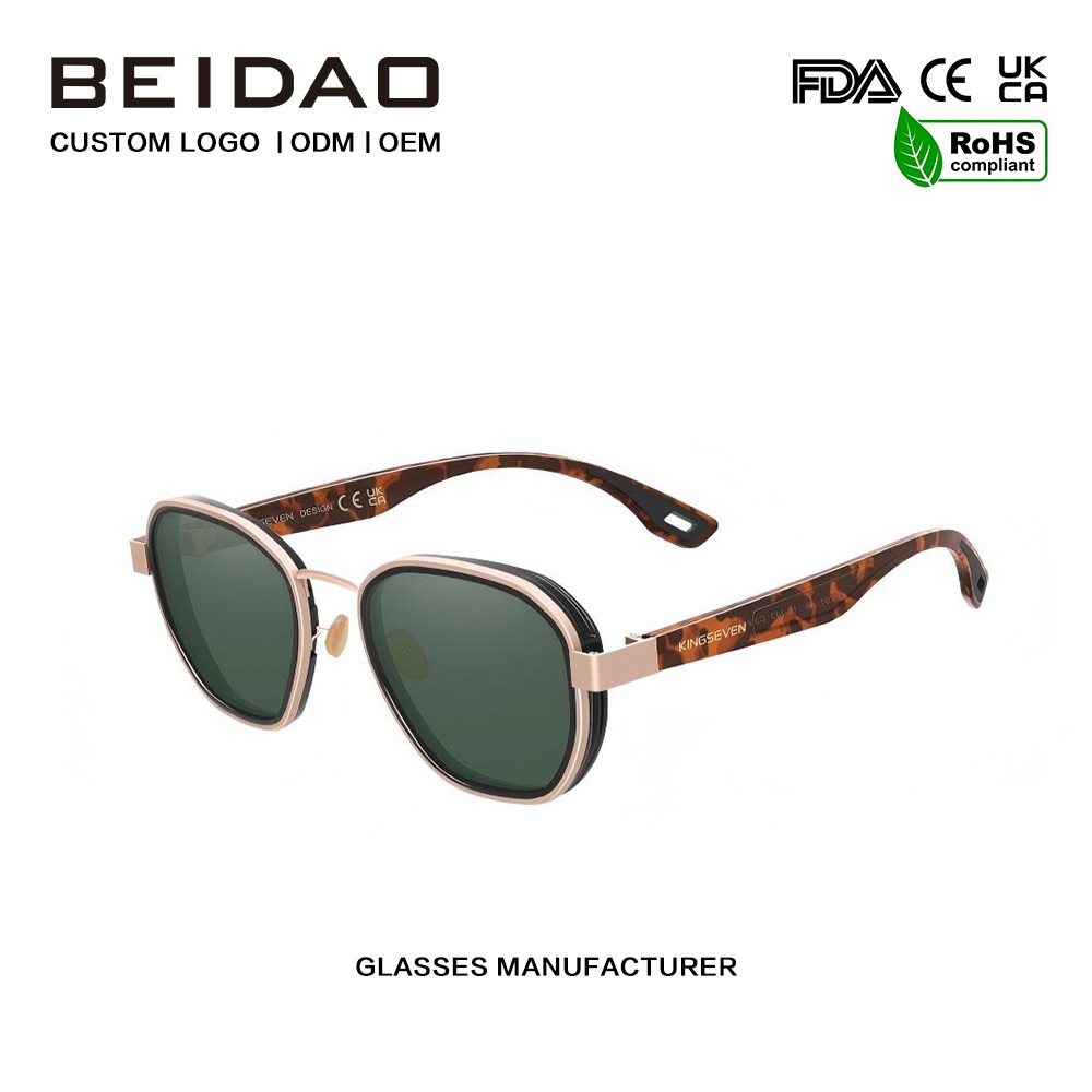 Klassiska reflekterande aluminium polariserade solglasögon