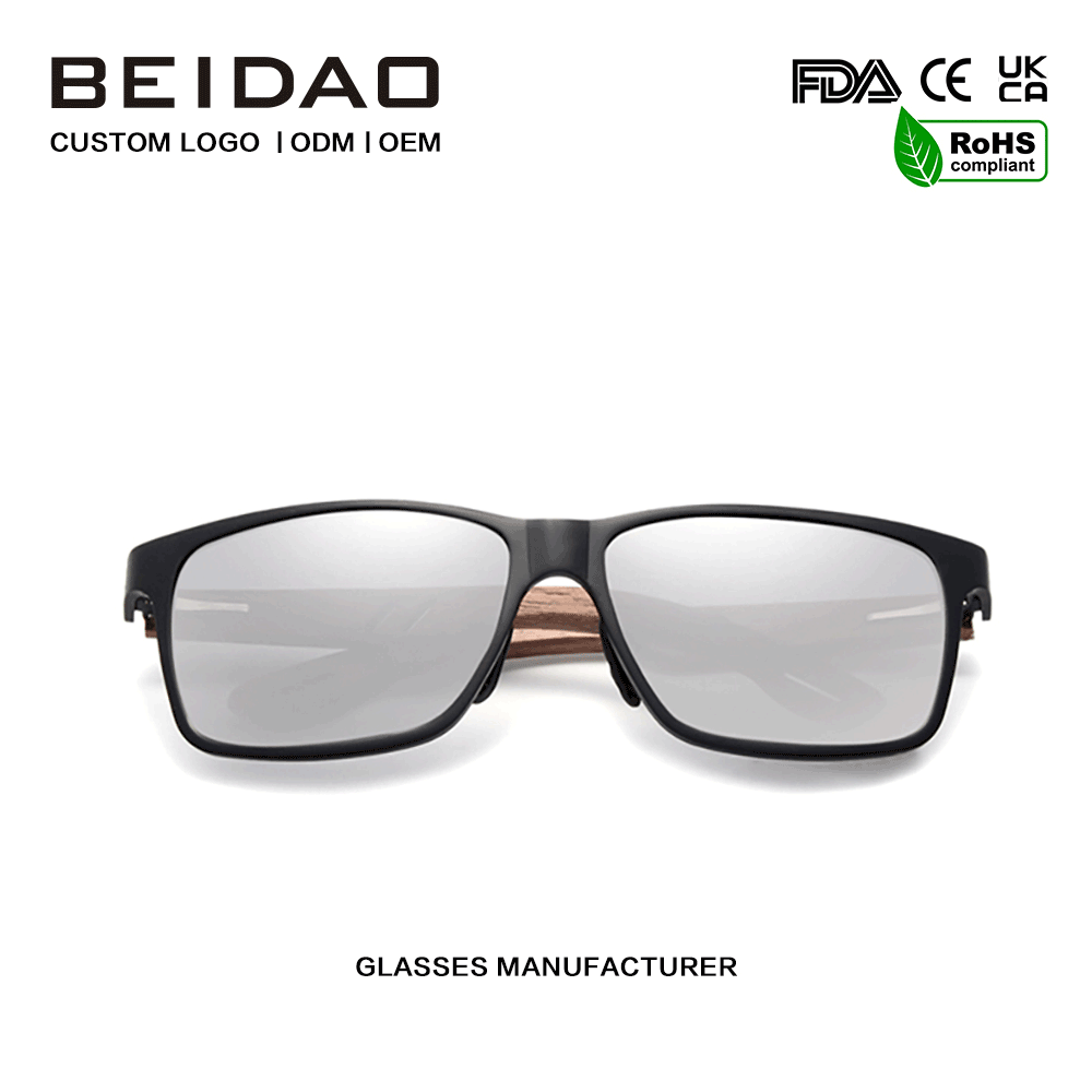Designer Trä Handgjorda Polarized TR90 solglasögon