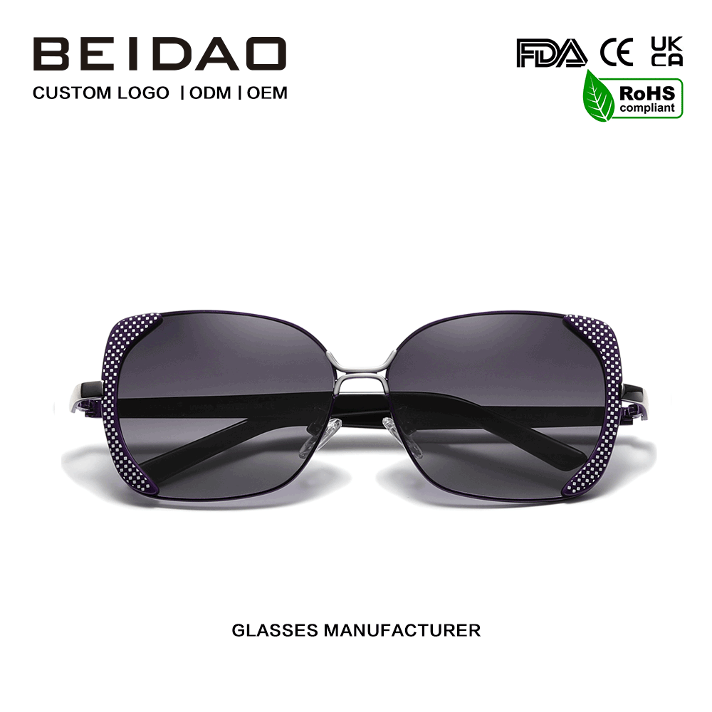 Fashion Oversized Butterfly Polarized Gradient Solglasögon