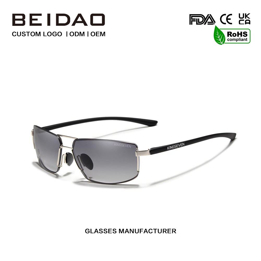 Lyxiga polariserade solglasögon i aluminium