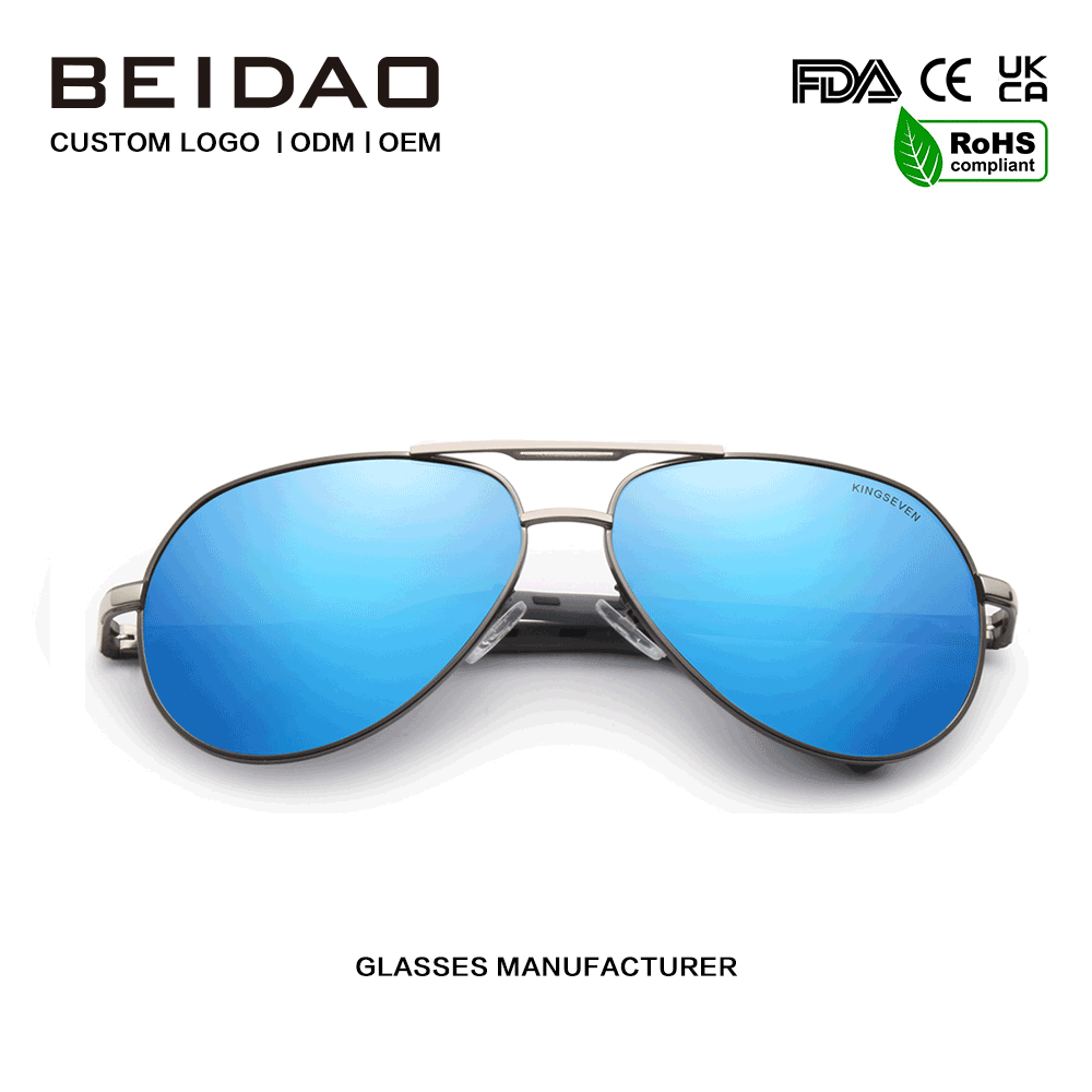 Polarized UV400 Fashion Alloy Solglasögon för män