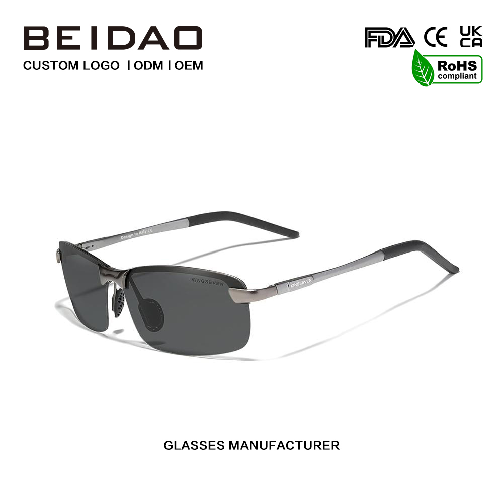 Modernt mode TR90 Alloy Polarized Solglasögon för kvinnor män