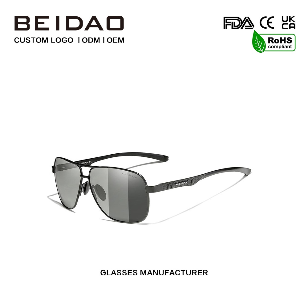 Fotokromatiska handgjorda polariserade solglasögon