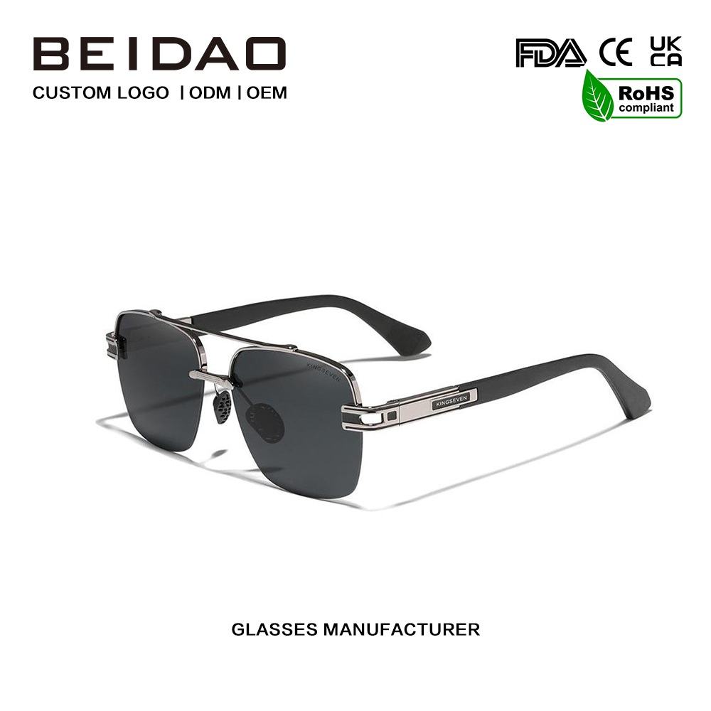 Fyrkantiga nyanser färgglada retropolariserade solglasögon