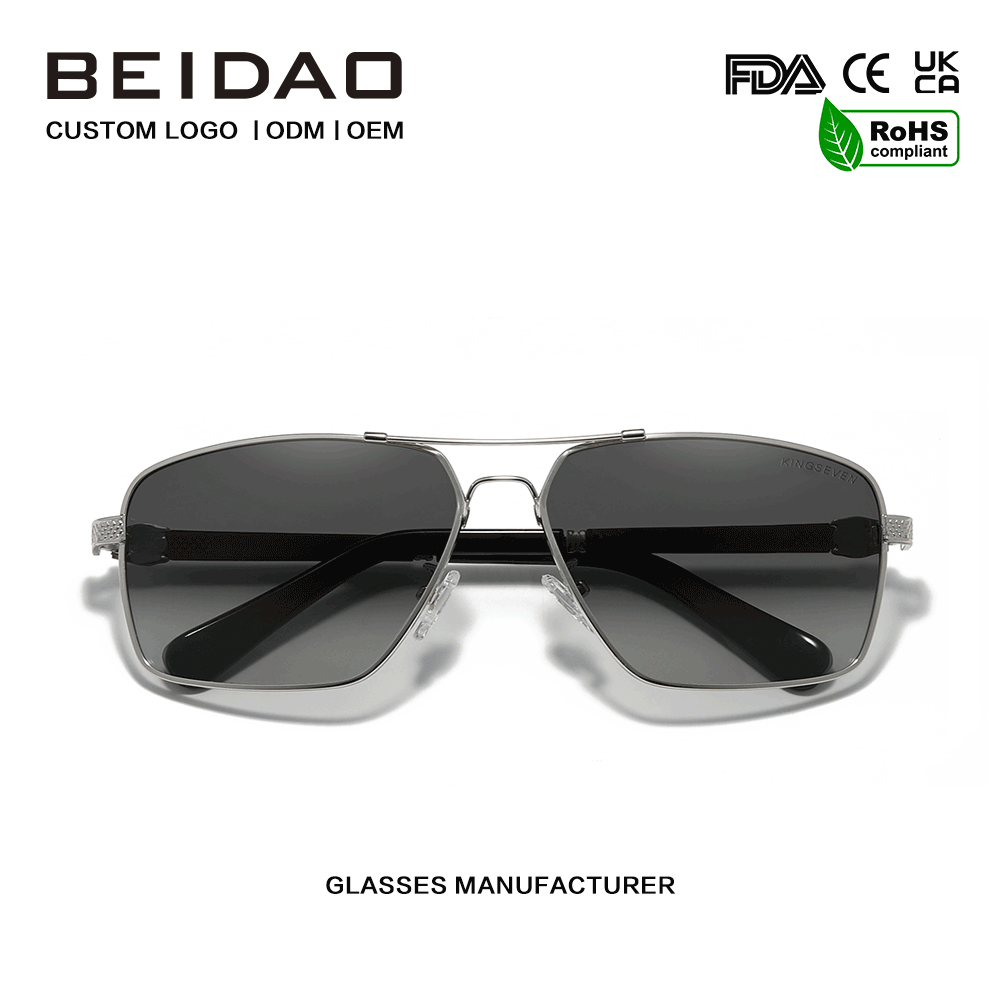 Vintage Square Style Polarized UV400 Gradient Lens Solglasögon